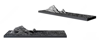 现代山石小品3D模型下载